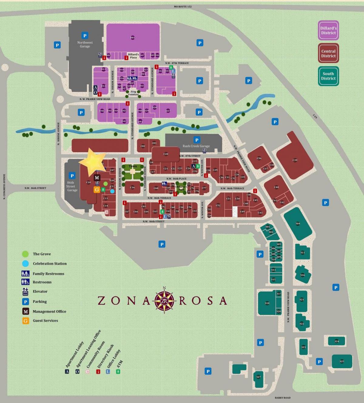 zona روزا میکسیکو شہر کا نقشہ