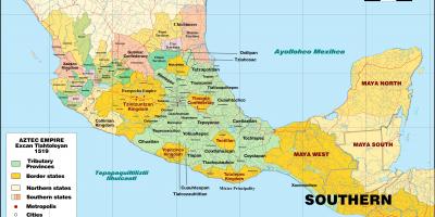 ٹینوچٹلان میکسیکو کا نقشہ