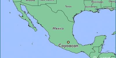 Coyoacan میکسیکو شہر کا نقشہ
