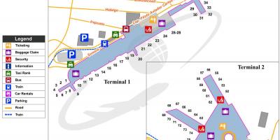 میکسیکو شہر کے ہوائی اڈے کے گیٹ نقشہ