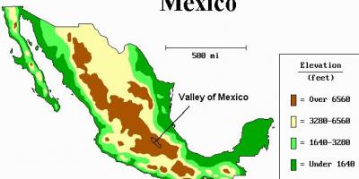 نقشہ کی وادی میکسیکو کی