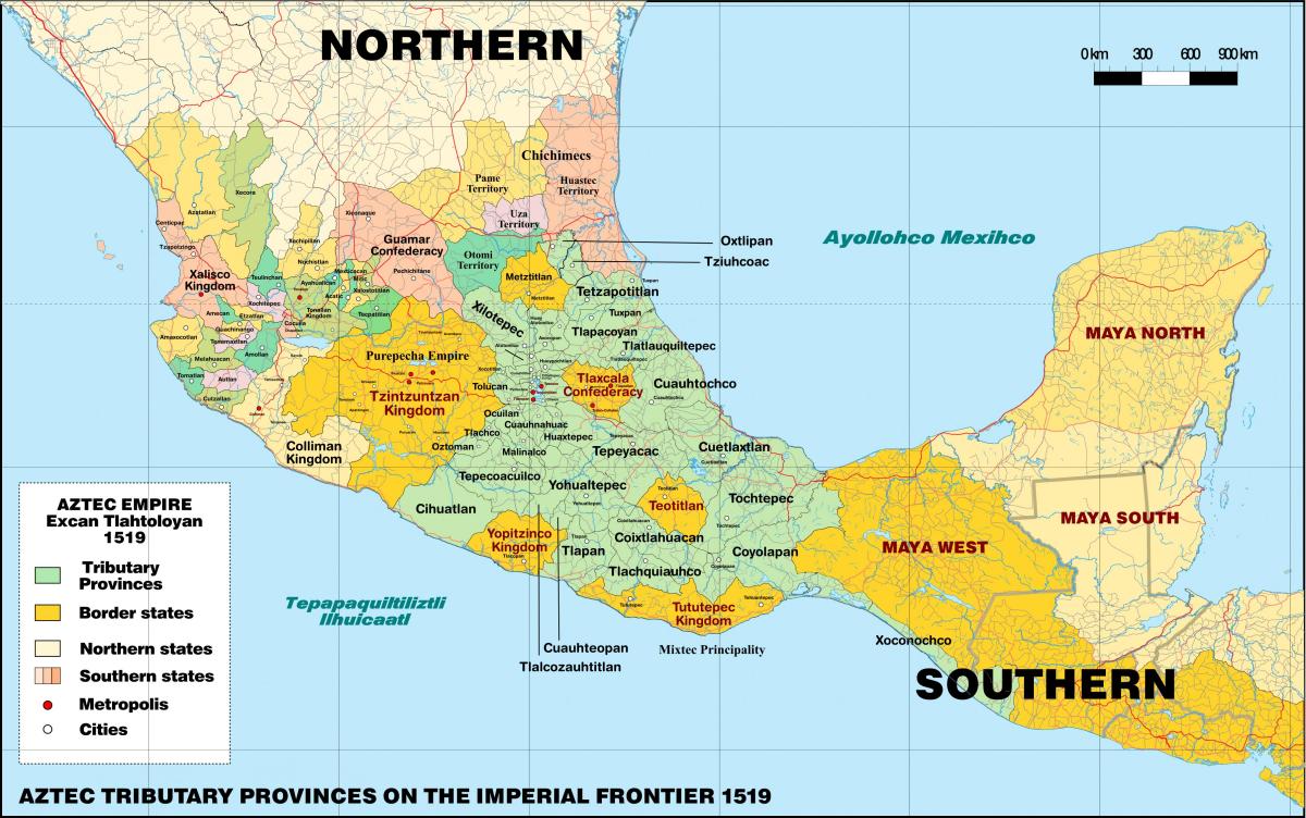 ٹینوچٹلان میکسیکو کا نقشہ