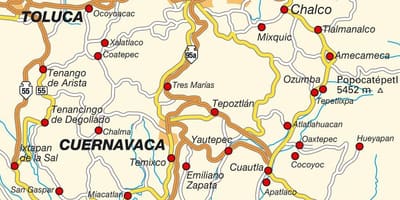 سیوداد میکسیکو کا نقشہ